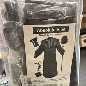 Absolute Vibe Plague Doctor Costume - Black